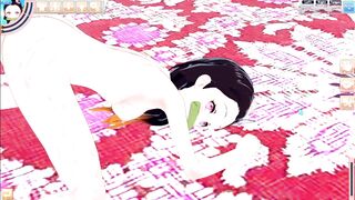 Nezuko Kamado Gameplay Hentai POV / Hands and knees masturbating / Koikatsu Party / Kimetsu no Yaiba