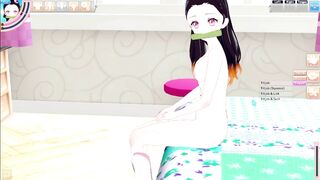 Nezuko Kamado Gameplay Hentai POV / Blowjob / Koikatsu Party / Kimetsu no Yaiba