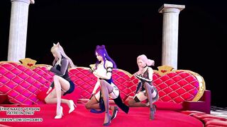 [MMD] Hwasa - Maria Hot Erotic Dance Ahri Akali Kaisa Seraphine KDA League of Legends