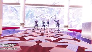 [MMD] K/DA - More Hot Kpop Dance Ahri Akali Kaisa Evelynn Seraphine League of Legends 4K 60FPS