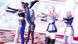 [MMD] K/DA - More Hot Kpop Dance Ahri Akali Kaisa Evelynn Seraphine League of Legends 4K 60FPS