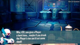 iCO has to drink Player's cum (Megaman X DiVE 3D Hentai)