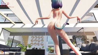 Sexy Nude Neko Mia Shake it Blender MMD 1514