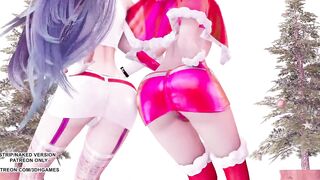 [MMD] All I Want for Christmas Is You Ahri Akali Kaisa Sexy Dance League of Legends KDA