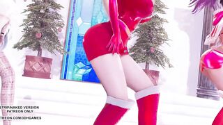 [MMD] All I Want for Christmas Is You Ahri Akali Kaisa Sexy Dance League of Legends KDA
