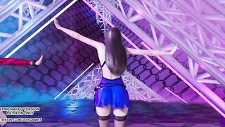 [MMD] T ara - NumberNine Aerith Tifa Lockhart Purple Dress Final Fantasy 7 Remake Hot Kpop Dance
