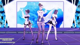 [MMD] Hurly burly Sexy Maid Hot Dance 4K 60FPS