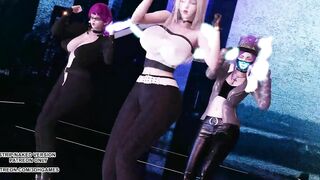 [MMD] Chung ha - Bicycle KDA Ahri Akali Evelynn Sexy Kpop Dance 4K League of Legends Hot Kpop Dance