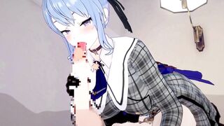 Hoshimachi Suisei just has flirting sex