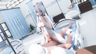 0373 -【r-18 MMD】HAKU 弱音 as a Hospital Nurse