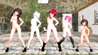 【MMD】Gentlemen dont miss all the changes (take off version)【R-18】