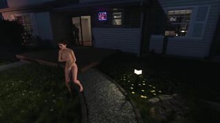 House Party - Gameplay Ashley cowgirl in the yard