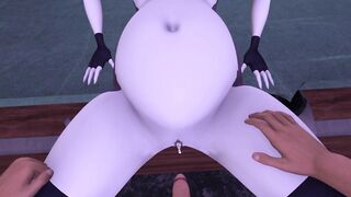 HELLUVA BOSS White guy fuck a pregnant Loona in a missionary position SFM