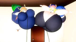 Imbapovi - Tohru and Lucoa do the Biggest Body Inflation in the Universe