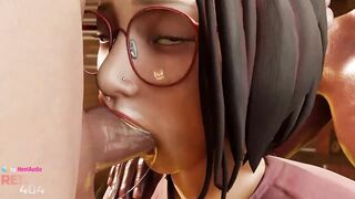 Alex Chen (Life is Strange) Gang-bang 3d animation with sound