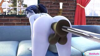 Widowmaker Horse Dildo Machine Anal Solo (Overwatch) 3d animation with sound
