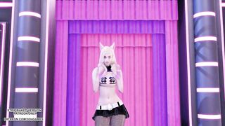 [MMD] AOA - ShortHair Ahri Hot Erotic Dance League of Legends KDA