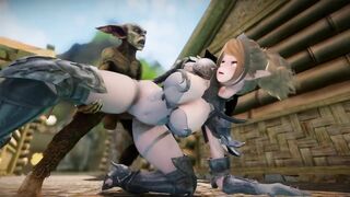 Big Breasts Elf Mama Fucked by Goblin Surrender Service Seeding Sex 3D Hentai NSFW NTR Part 3