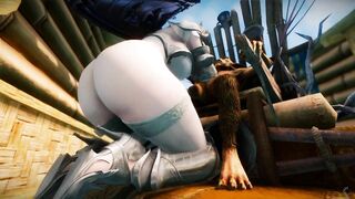 Big Breasts Elf Mama Goblin Surrender Service Seeding Sex 3D Hentai NSFW NTR Part 1