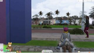 Wolf and Bunny Sims 4 Furry First Day of Summer