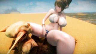 Big Breasts Elf Mama Fucked by Goblin Surrender Service Seeding Sex 3D Hentai NSFW NTR Part 7