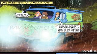 Scooby-Doo - Stuck in mud - Shaggy threesome with Velma and Daphne