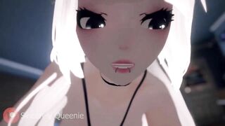 ASMR - VRChat Stepsister rides your dick and moans into your ear