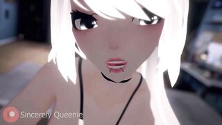 ASMR - VRChat Stepsister rides your dick and moans into your ear