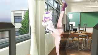 3D HENTAI Schoolgirl fucked at the window in the classroom