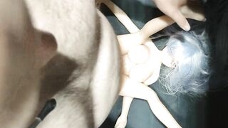 Doll quickie missionary over head pov