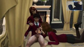 Harry Potter Fucked Hermione Granger and Ginny