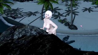 Dead or Alive Xtreme Venus Vacation Luna Rock Climbing Nude Mod Fanservice Appreciation
