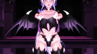 【MMD】Pretend to dance with huge breasts succubus【R-18】