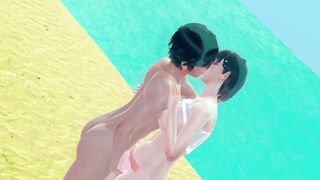 Fuck with suguha kissing and doggy