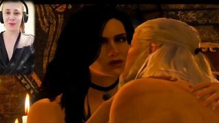 I'm playing the game Witcher  and touch myself