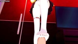 Hentai POV Feet Panty Anarchy School Panty & Stocking with Garterbelt