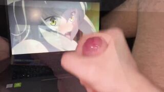 Guy cums on very sexy anime uncensored