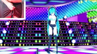 Hatsune Miku Fingering On Stage & Squirting On The Crowd