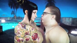 Bitch loves her daddy with a fat cock【Hentai 3D】