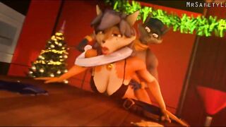 Sly Cooper fucks Carmelita Fox (Short movie)【Hentai 3D】