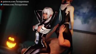 Female Venom - Hard Fuck Threesome【Hentai 3D】