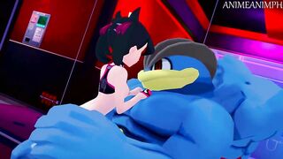 Marnie Gets Pounded by Muscular Pokemon Machamp Until Creampie - Furry Anime Hentai 3d