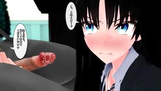 Student works with her mouth to get good grades【Hentai 3D】