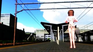 【MMD】Yukiho (Pissing in the end)【R-18】