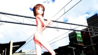 【MMD】Yukiho (Pissing in the end)【R-18】