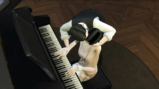 Flapper babe Jazz Gatsby gets fucked on the piano