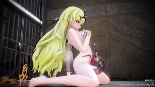 Mobius Honkai Impact - Horny Sex with insect-toy【Hentai 3D】
