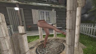 Pantyhose Dancing in Moonlight