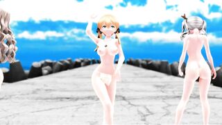 【MMD】ECHO at the breakwater【R-18】