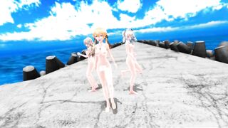 【MMD】ECHO at the breakwater【R-18】